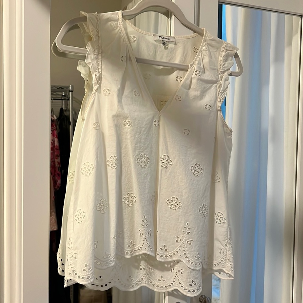 Madewell eyelet tank
